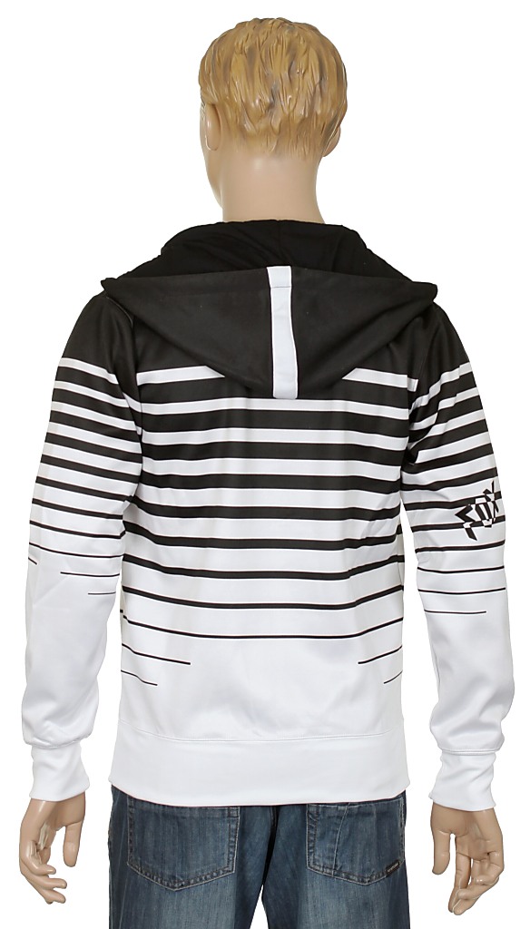 hoodie Fox Power Lines Zip - Black