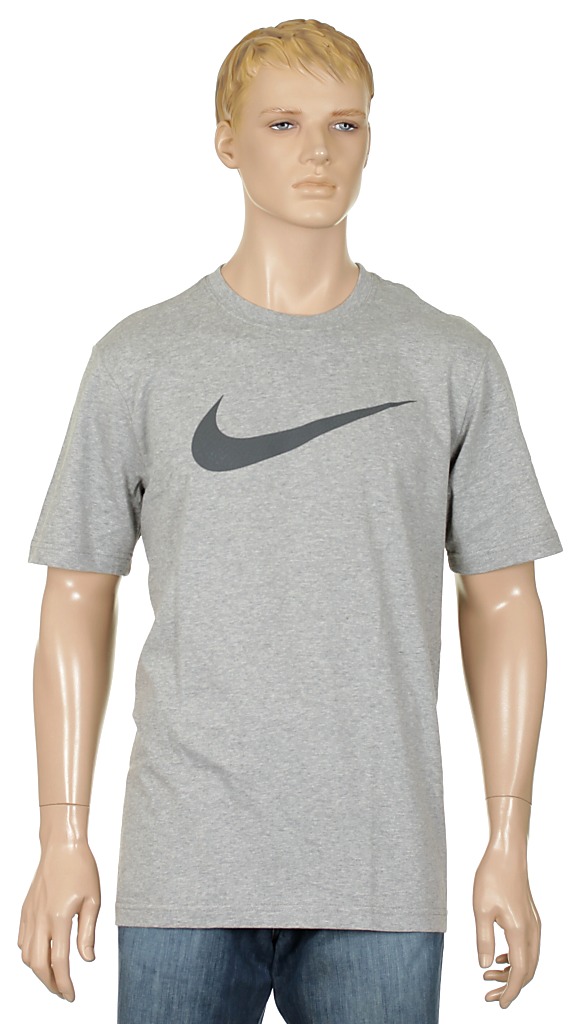 T-shirt Nike Swoosh Fill - 063/Dark Gray Heather/Dark Gray Heather