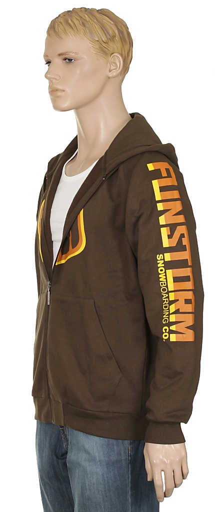 mikina Funstorm Login - Brown