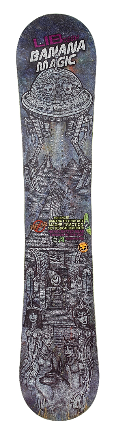 snowboard Lib Technologies Banana Magic Wide - Black/Silver