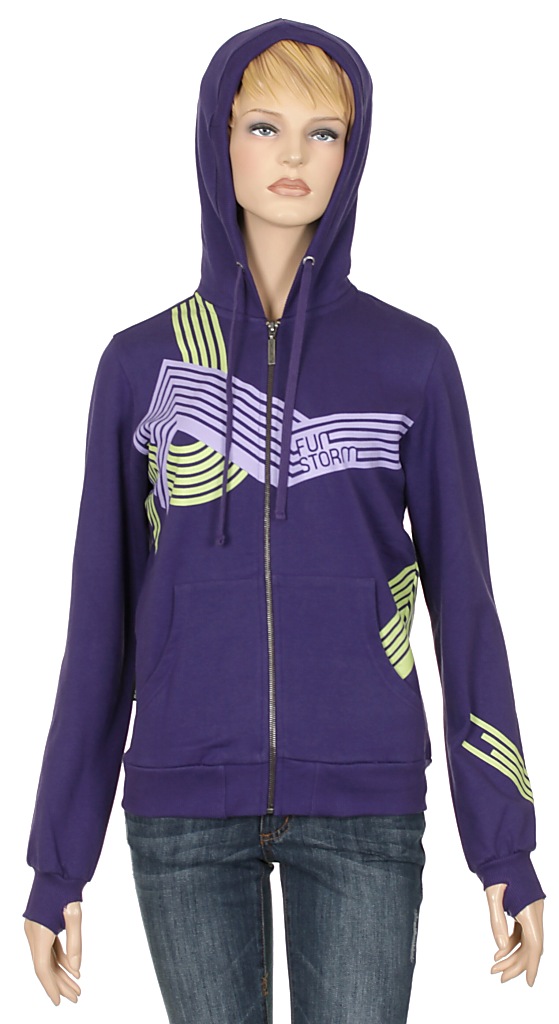 mikina Funstorm Aniwa Zip - Violet
