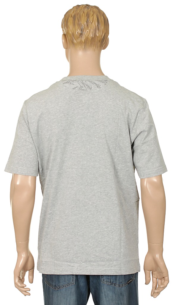 tričko Reebok AB Big Logo - Reebok Medium Gray Heather/Buff Blue