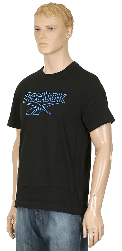 tričko Reebok RBK Gradient - Black/Blue Blink/Buff Blue