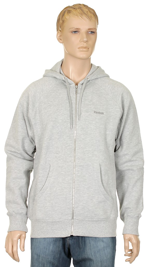 mikina Reebok Fleece Zip - Reebok Medium Gray Heather