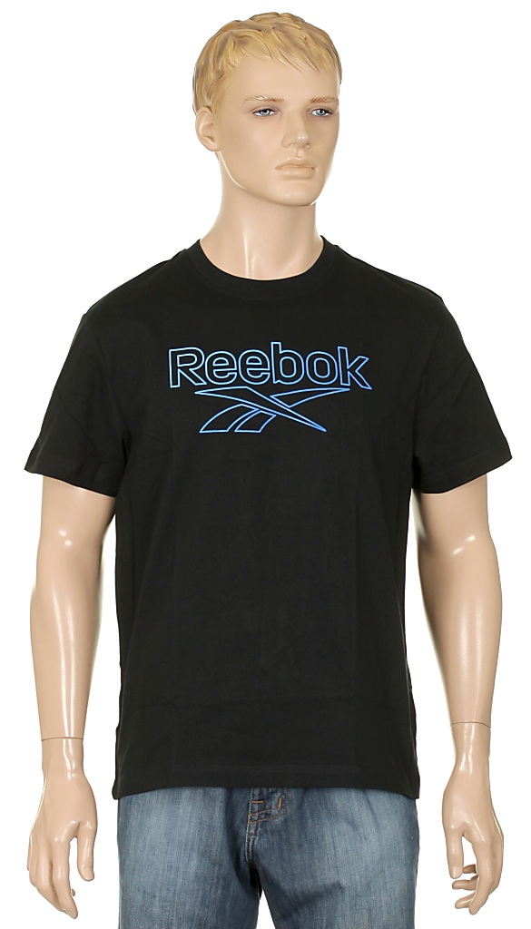 tričko Reebok RBK Gradient - Black/Blue Blink/Buff Blue