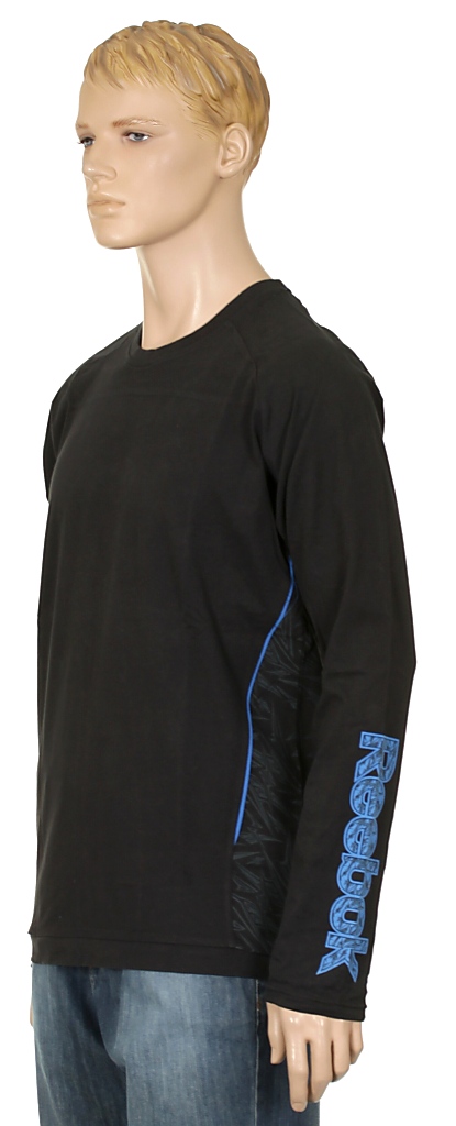 tričko Reebok AB Big Logo LS - Black/Black