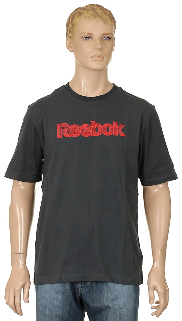 tričko Reebok AB Big Logo - Gravel/Excellent Red