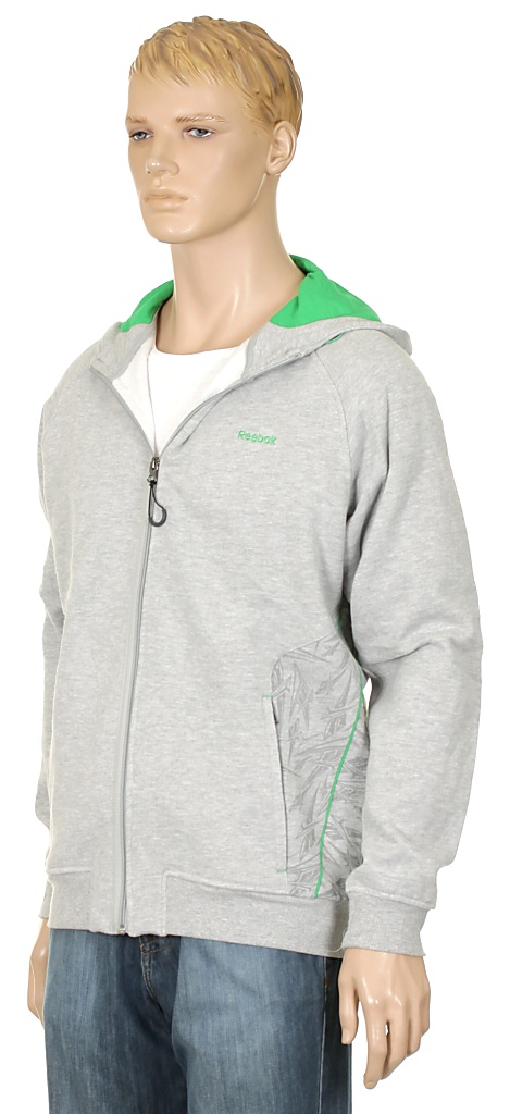mikina Reebok AB Zip - Reebok Medium Gray Heather