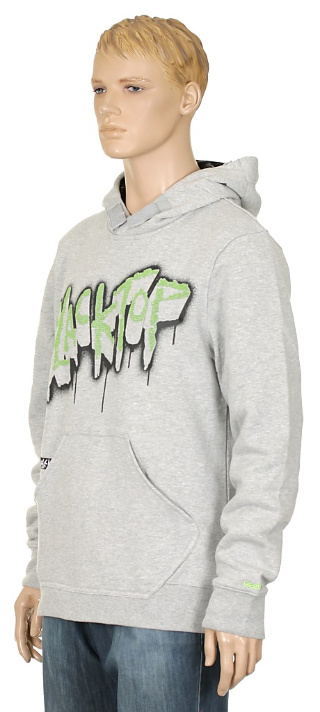hoodie Reebok BlkTop - Reebok Medium Gray Heather