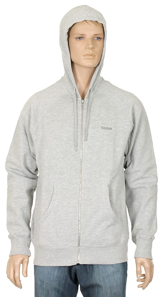 mikina Reebok Fleece Zip - Reebok Medium Gray Heather