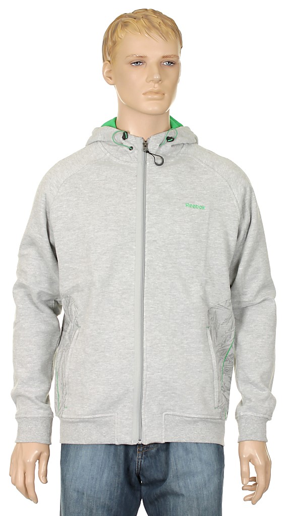 mikina Reebok AB Zip - Reebok Medium Gray Heather