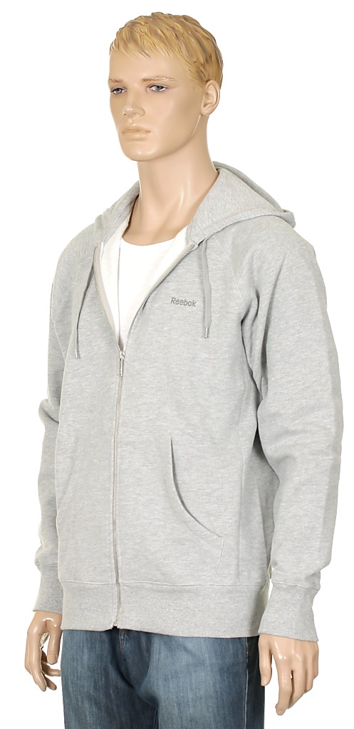 mikina Reebok Fleece Zip - Reebok Medium Gray Heather