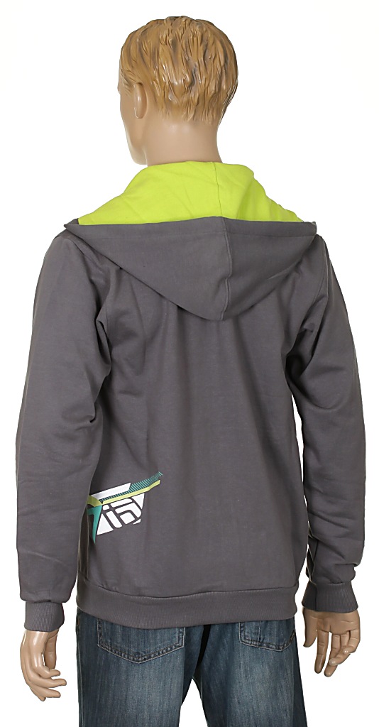 mikina Funstorm Bevan Zip - Dark Gray