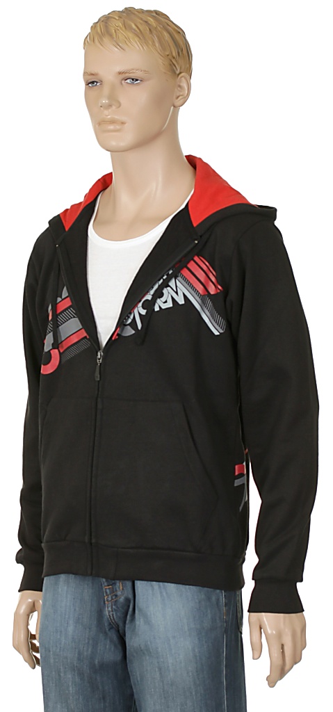 mikina Funstorm Bevan Zip - Black