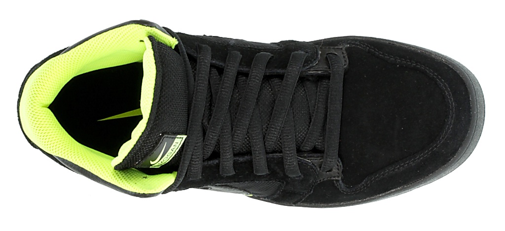 Nike 6.0 Mogan Mid 3 Shoes - Black/Black/Volt