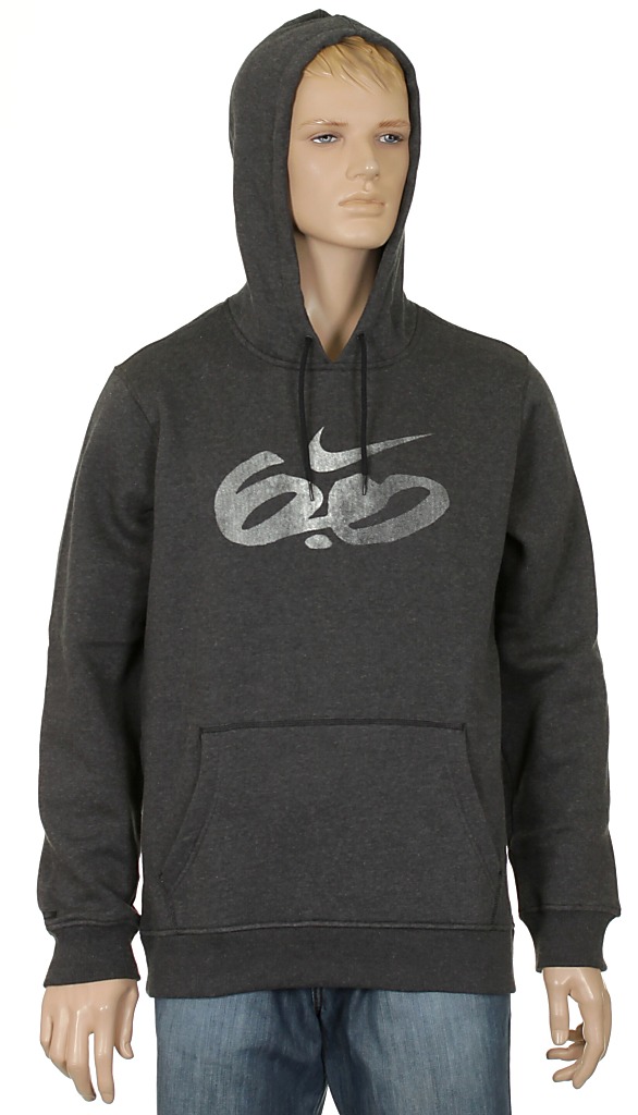 hoodie Nike 6.0 Icon Logo - 032/Black Heather