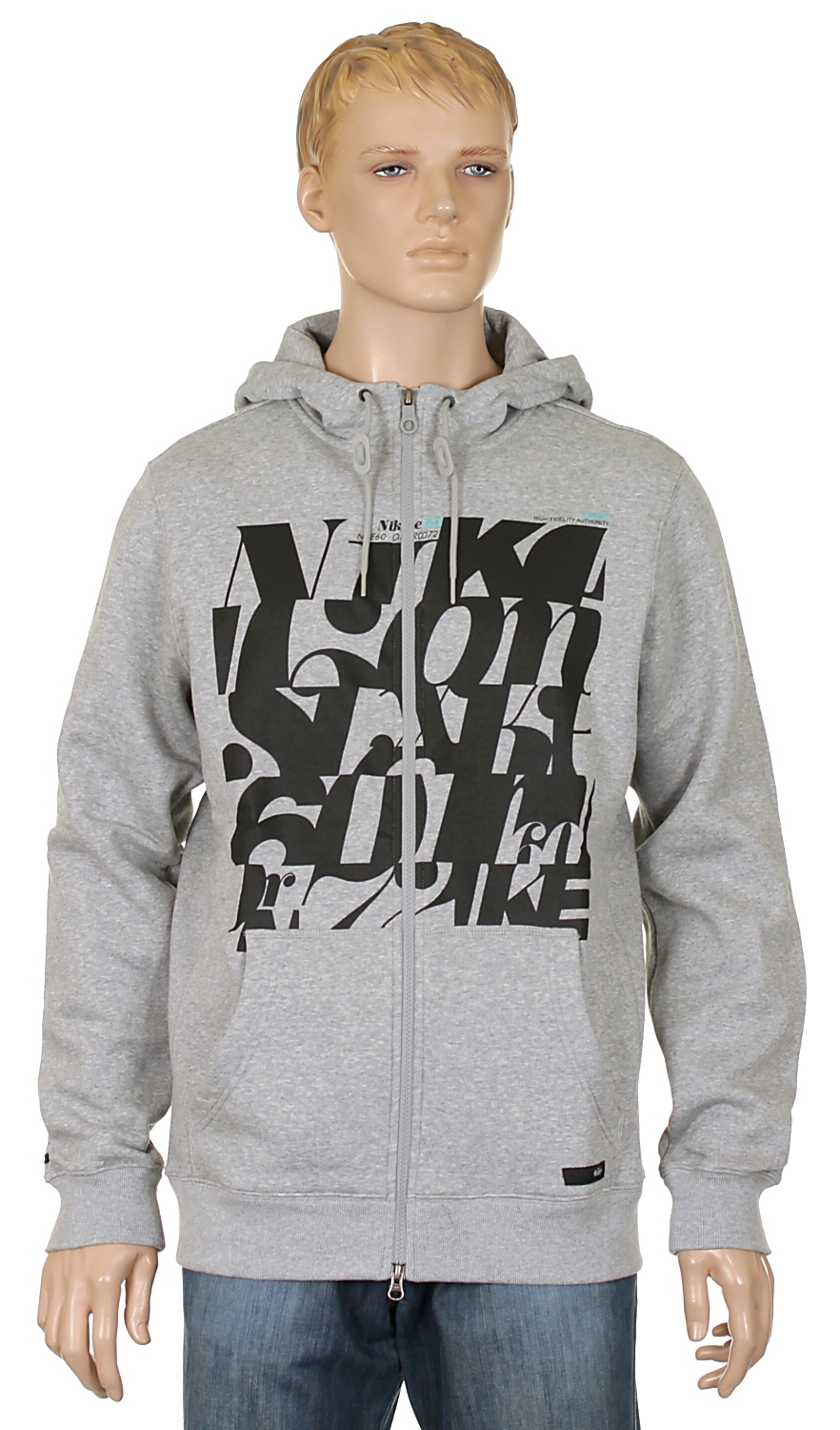 hoodie Nike 6.0 Mode 60 Zip - 063/Dark Gray Heather