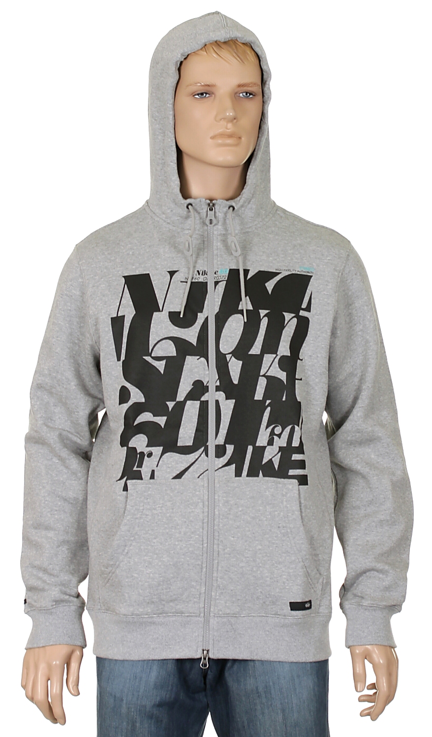 hoodie Nike 6.0 Mode 60 Zip - 063/Dark Gray Heather