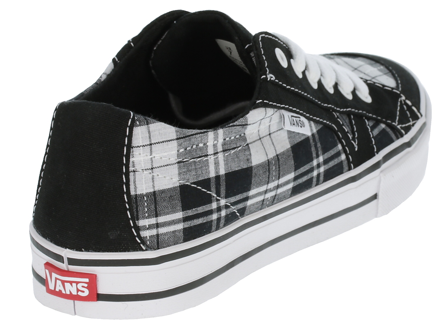 shoes Vans Tory - Dash Plaid/Black/White/White
