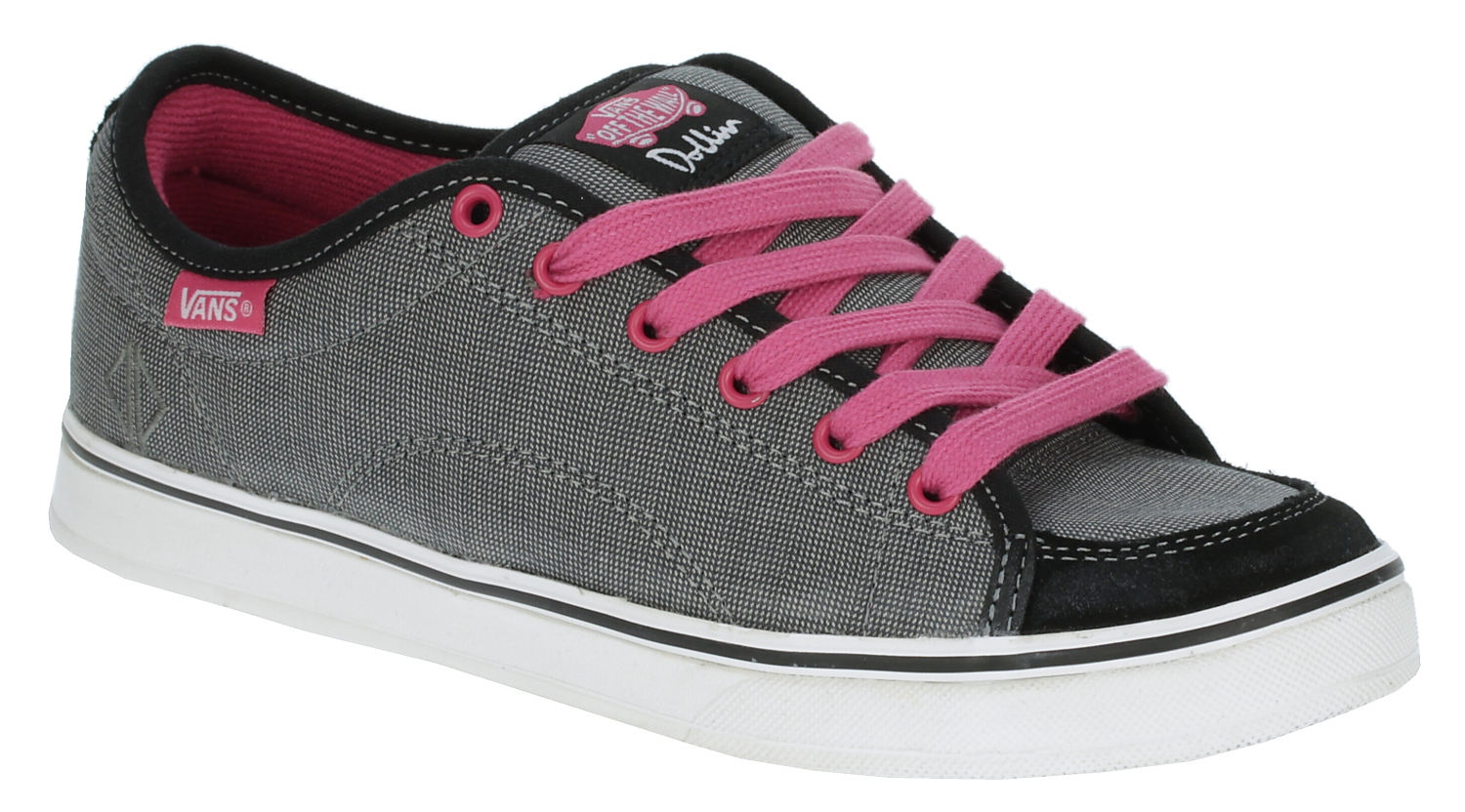 boty Vans DD-66 - Textile/Black/Mid Gray/Pink