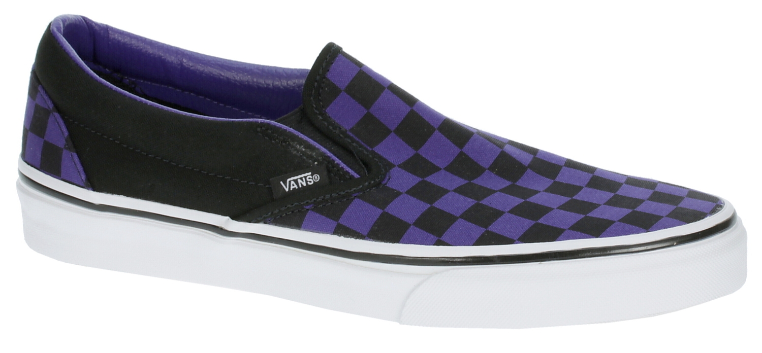 topánky Vans Classic Slip-On - Checkerboard/Dark Purple/Black