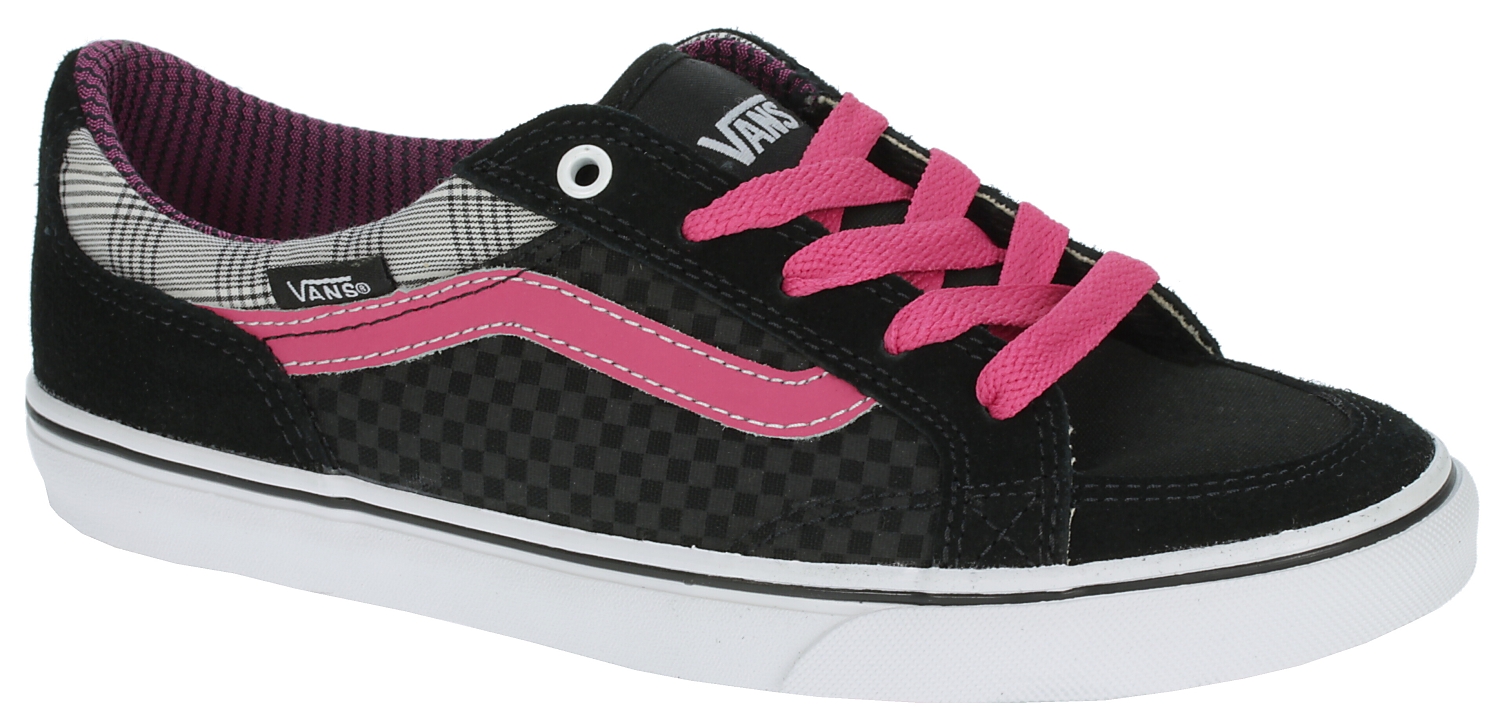 topánky Vans Aubree Slim - Check Plaid/Black/Pink