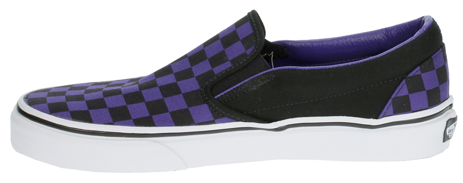 topánky Vans Classic Slip-On - Checkerboard/Dark Purple/Black