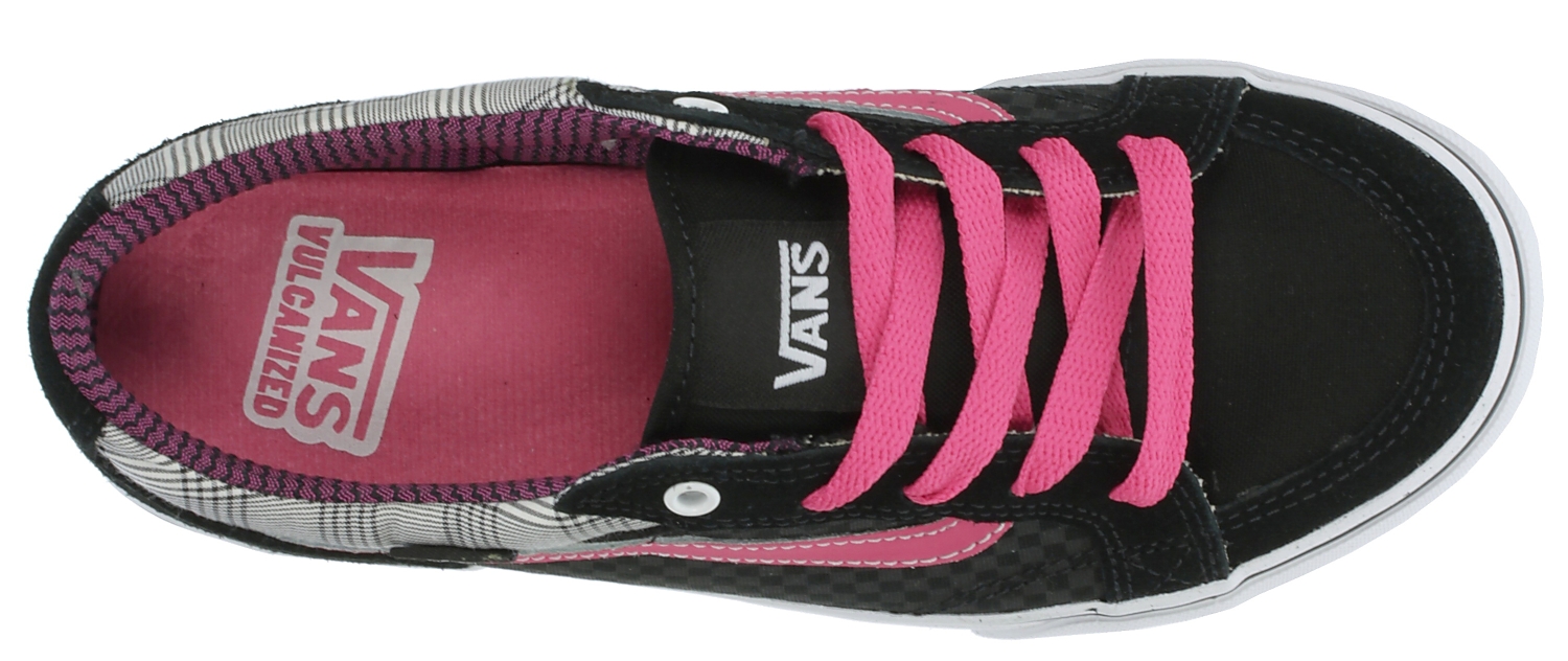 topánky Vans Aubree Slim - Check Plaid/Black/Pink