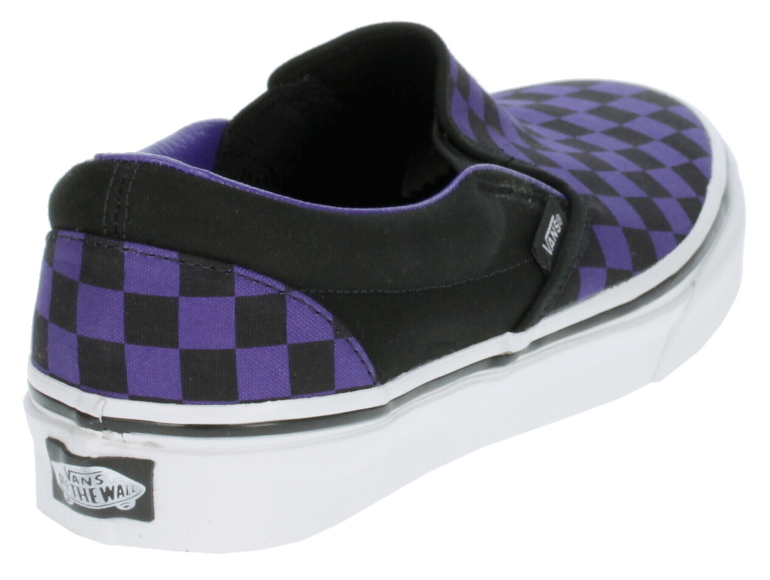 topánky Vans Classic Slip-On - Checkerboard/Dark Purple/Black
