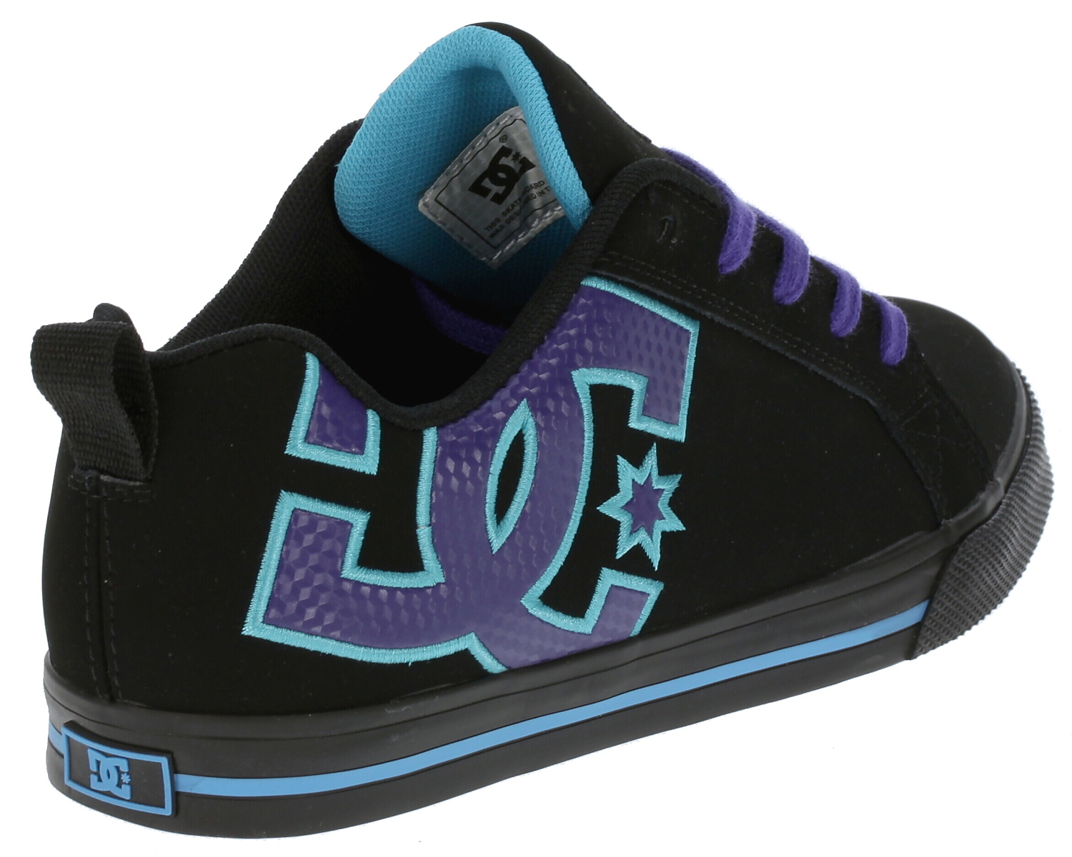 buty DC Court Graffik Vulc - Black/Turquoise