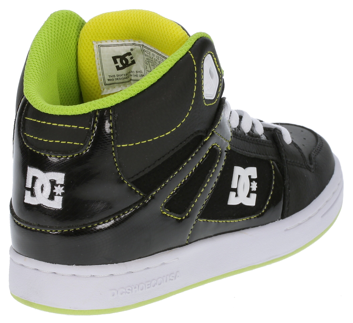 buty DC Rebound Kid's - Black/Yellow