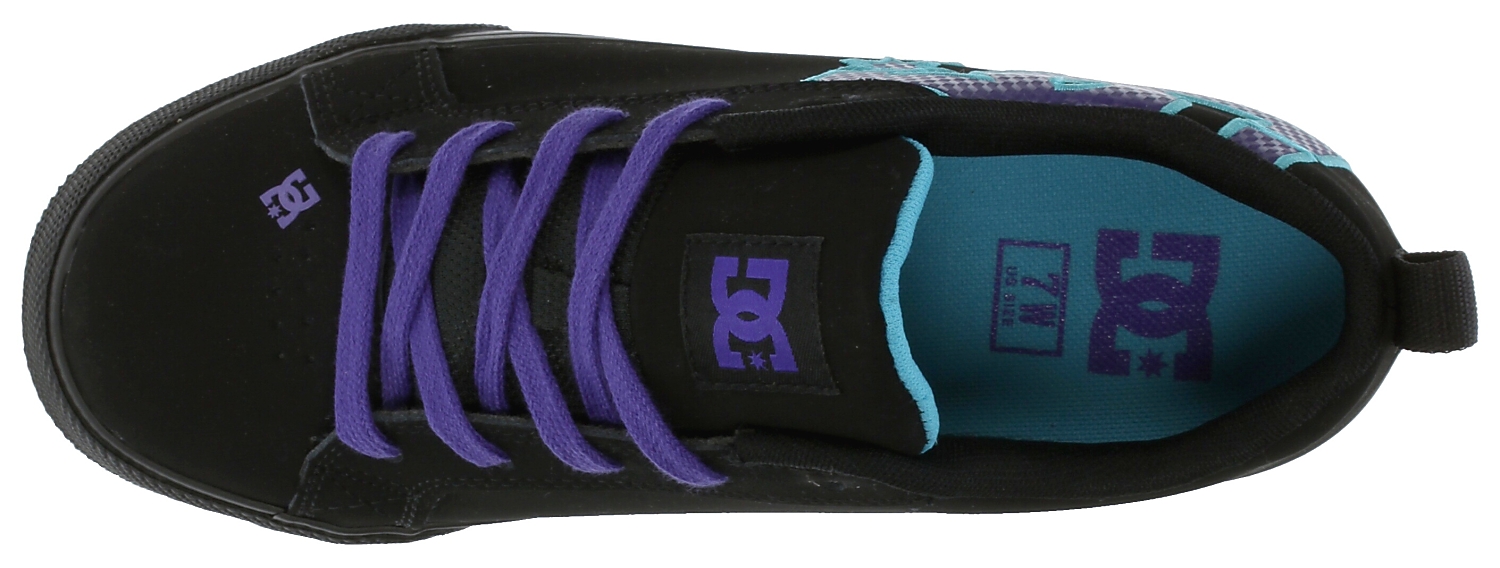 buty DC Court Graffik Vulc - Black/Turquoise