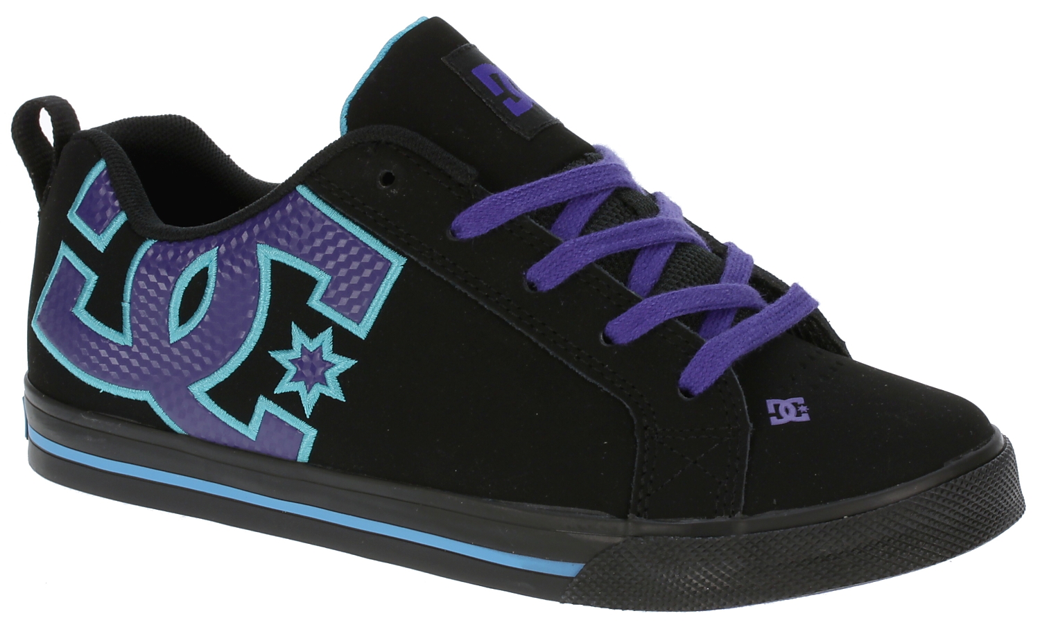 buty DC Court Graffik Vulc - Black/Turquoise