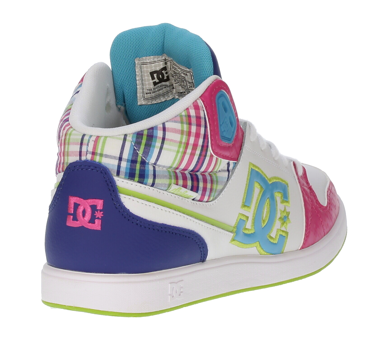 topánky DC University Mid - White/Turquoise/Soft Lime