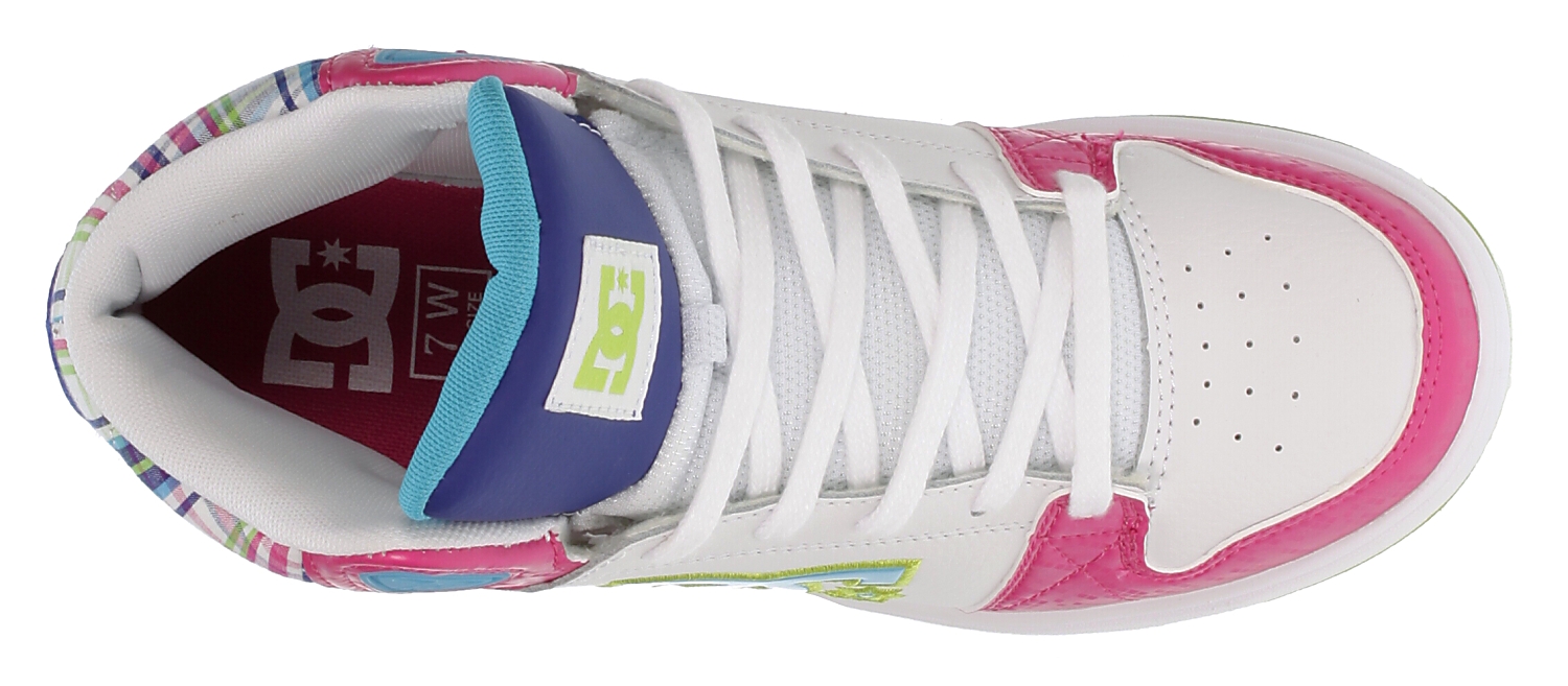 topánky DC University Mid - White/Turquoise/Soft Lime