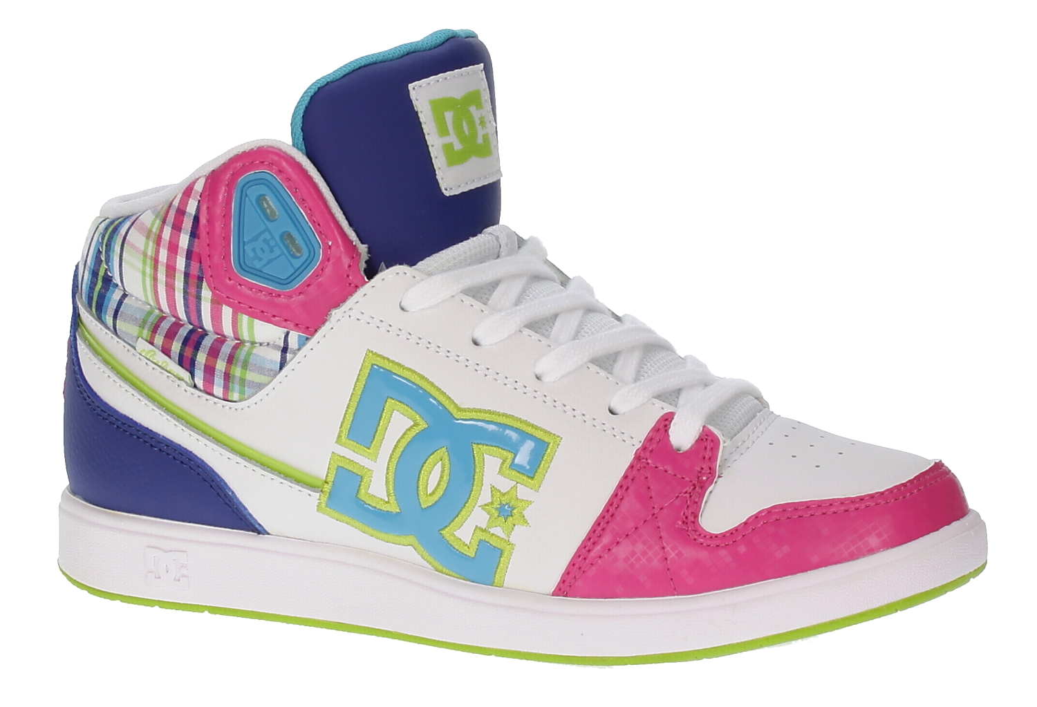 topánky DC University Mid - White/Turquoise/Soft Lime
