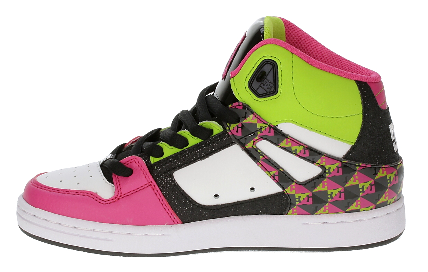 topánky DC Rebound Kid's - Crazy Pink/Soft Lime