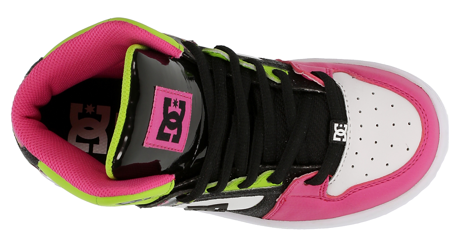 topánky DC Rebound Kid's - Crazy Pink/Soft Lime