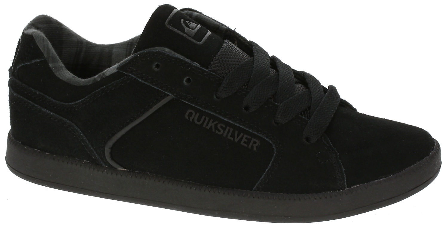 topánky Quiksilver Area 3 Slim Suede - Black/Black/Black