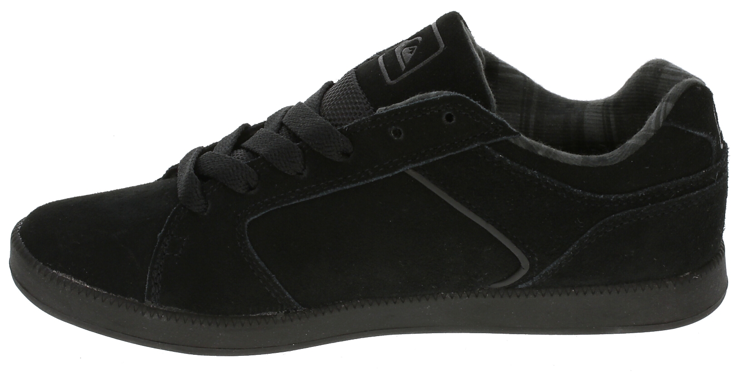 topánky Quiksilver Area 3 Slim Suede - Black/Black/Black