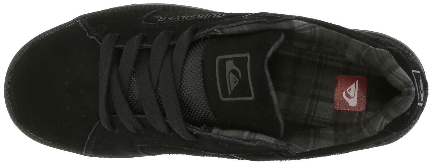 topánky Quiksilver Area 3 Slim Suede - Black/Black/Black