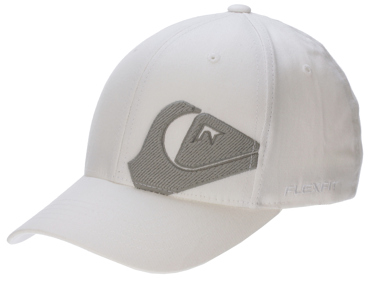 czapka z daszkiem Quiksilver Flex Roundtails - White
