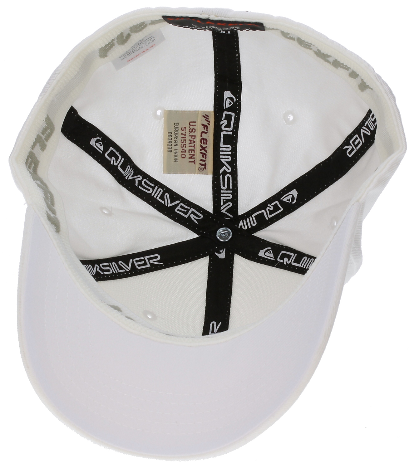 czapka z daszkiem Quiksilver Flex Roundtails - White