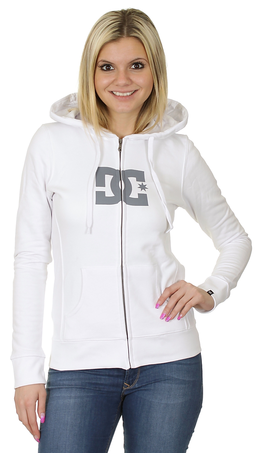 bluza DC Star Zip - White/Frost Gray