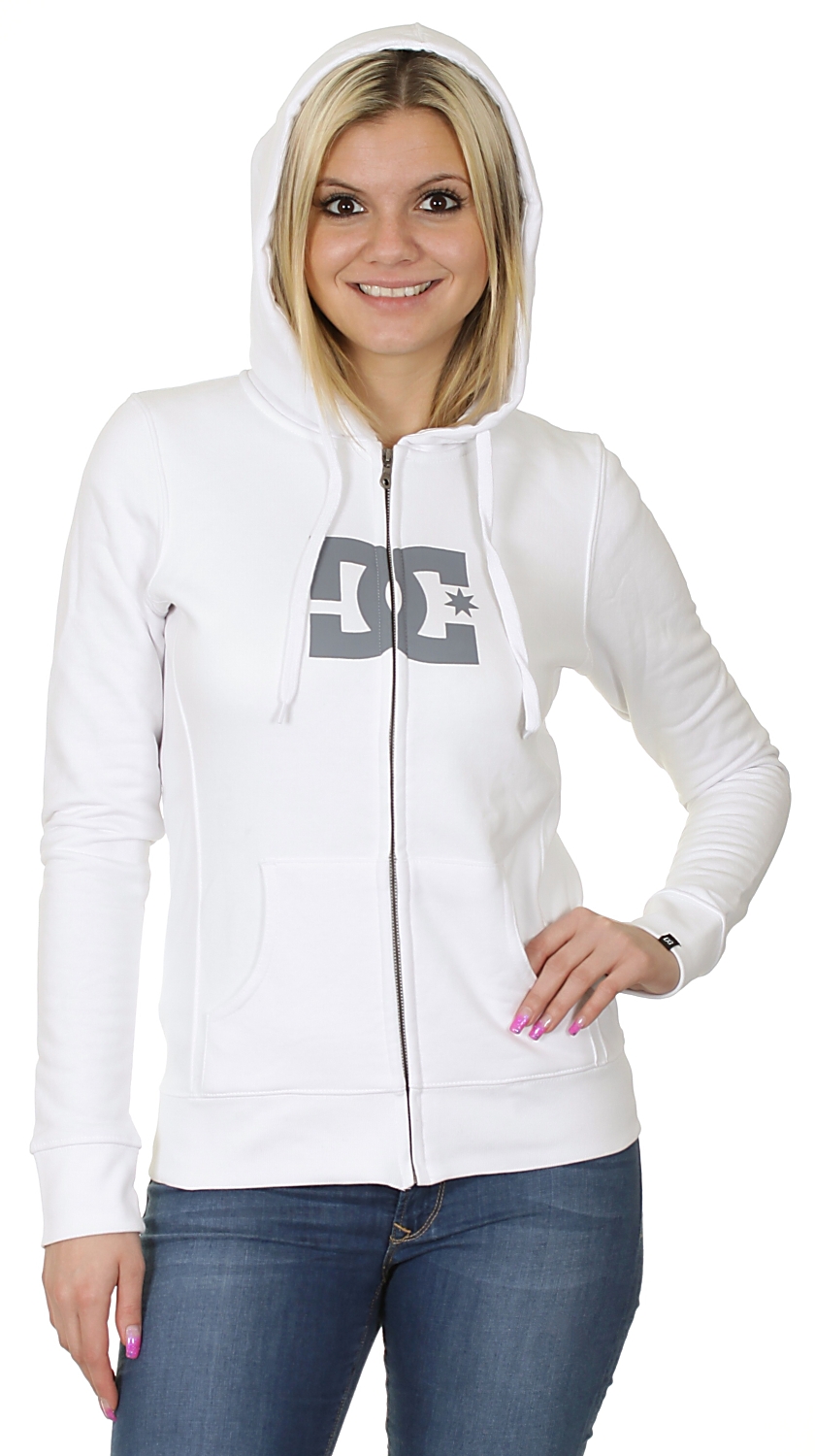 bluza DC Star Zip - White/Frost Gray