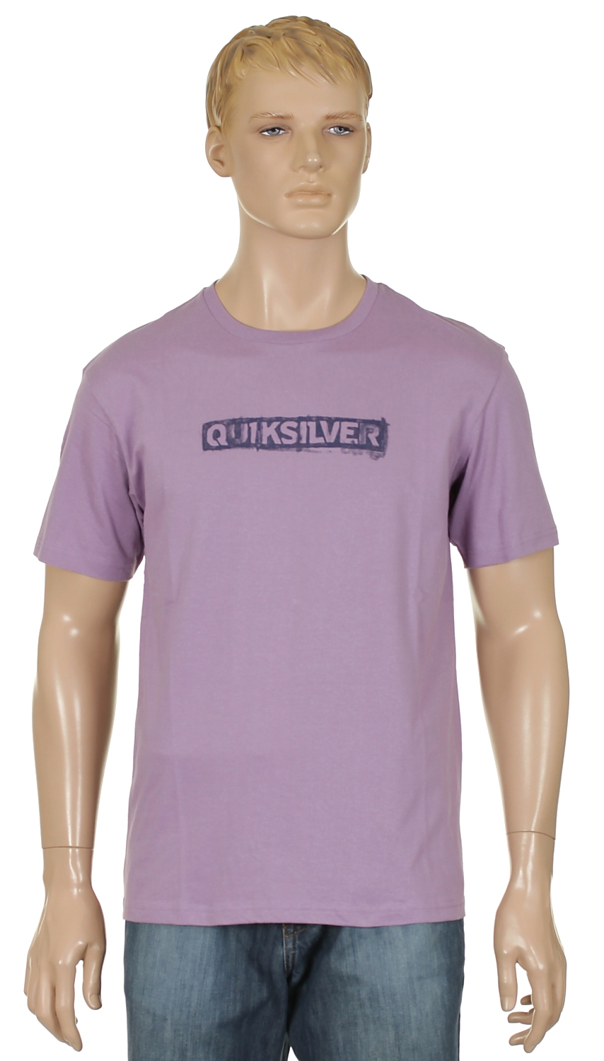 koszulka trykotowa Quiksilver Corporate Lettring - Orchid
