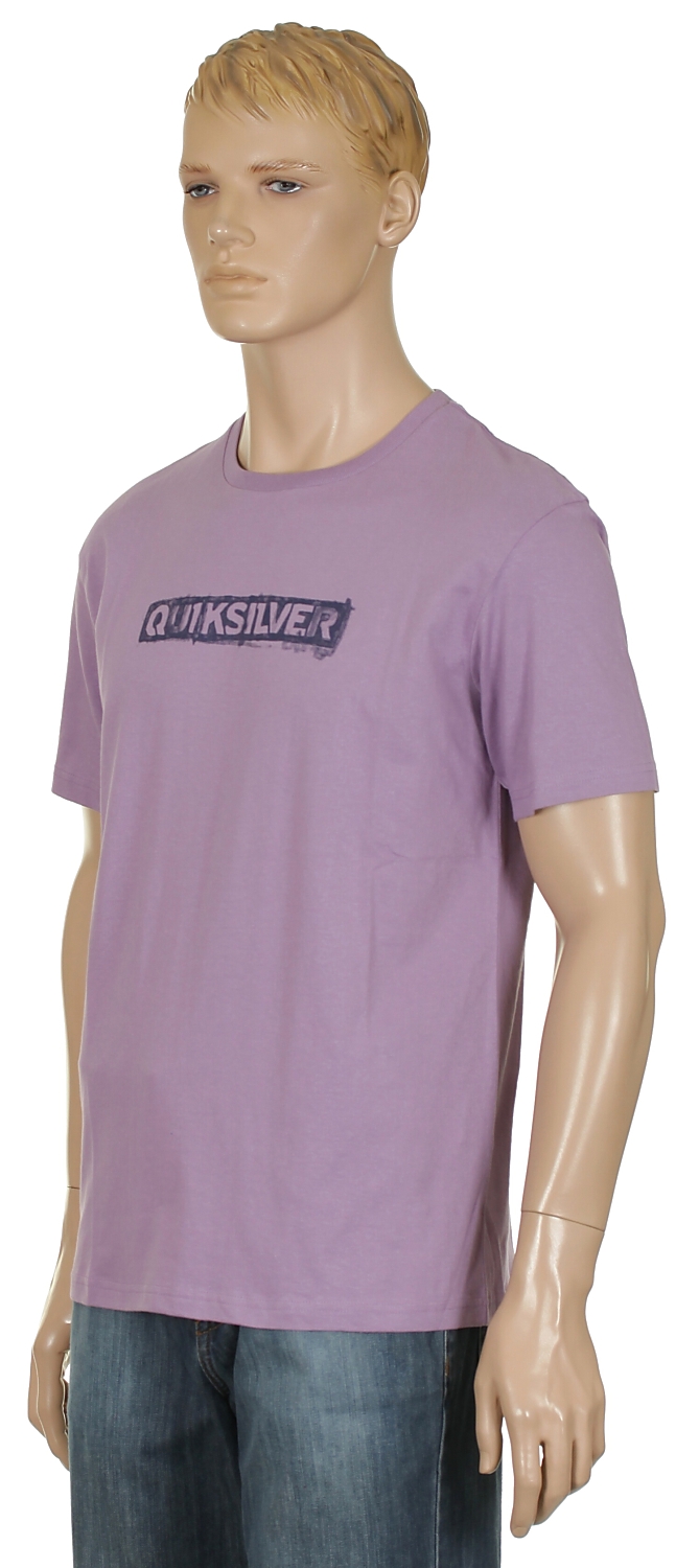 koszulka trykotowa Quiksilver Corporate Lettring - Orchid