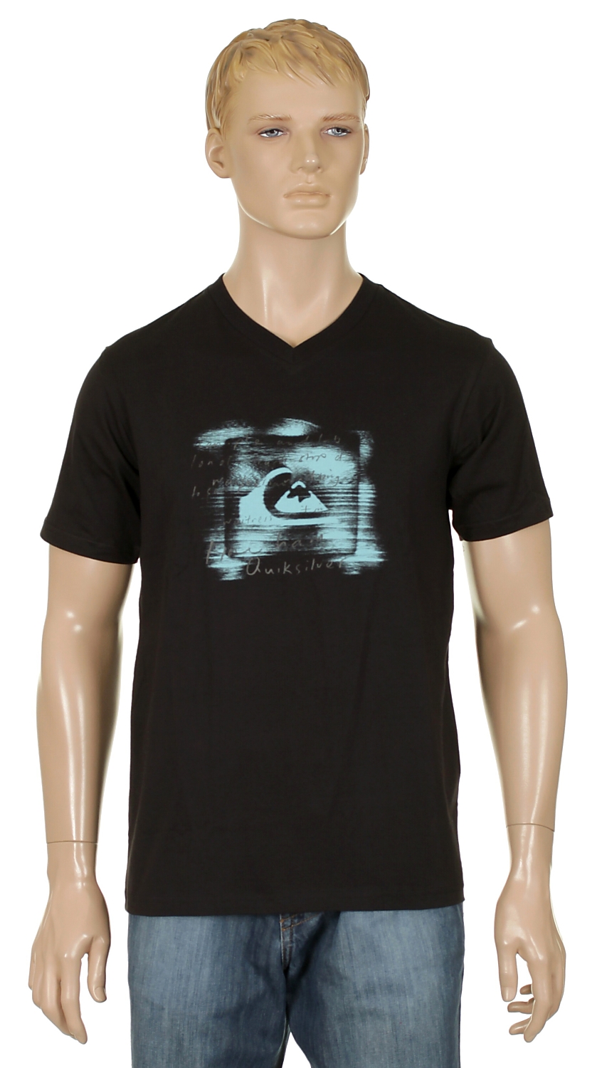 koszulka trykotowa Quiksilver Blowtorch - Black
