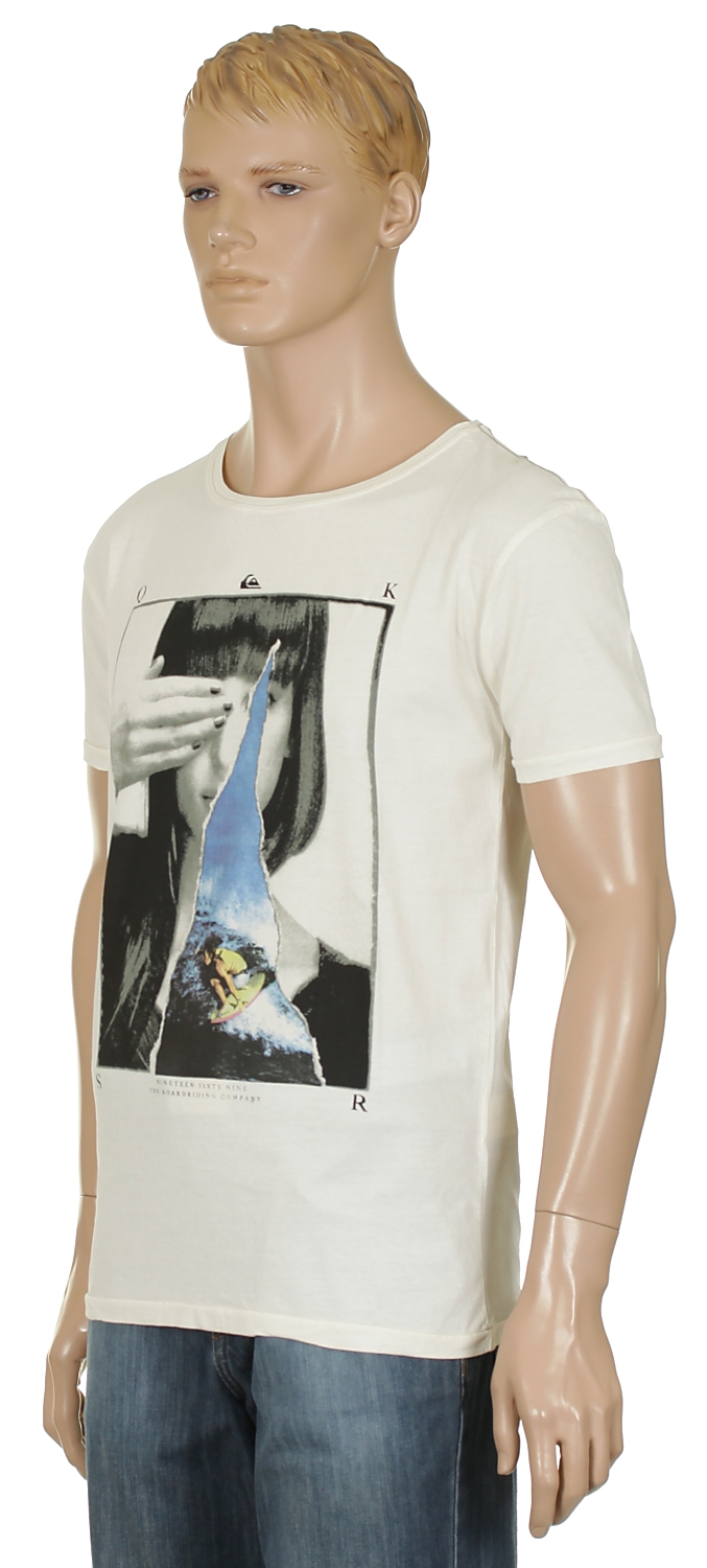 tričko Quiksilver Sub Conscious - Vintage White