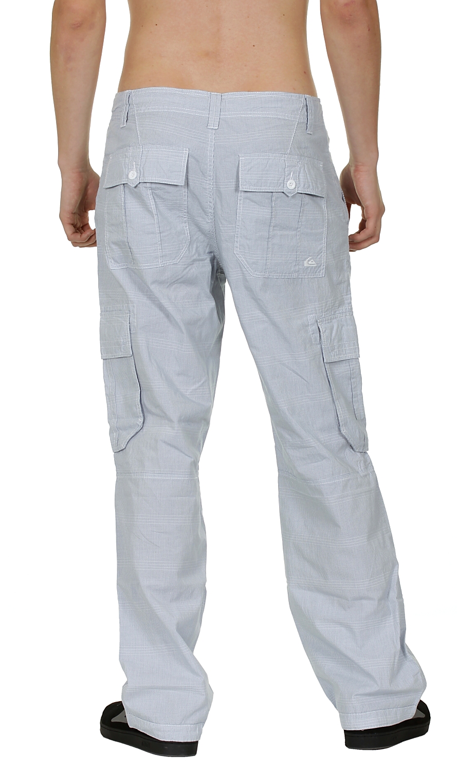 Quiksilver By Chance Checks Trousers - White